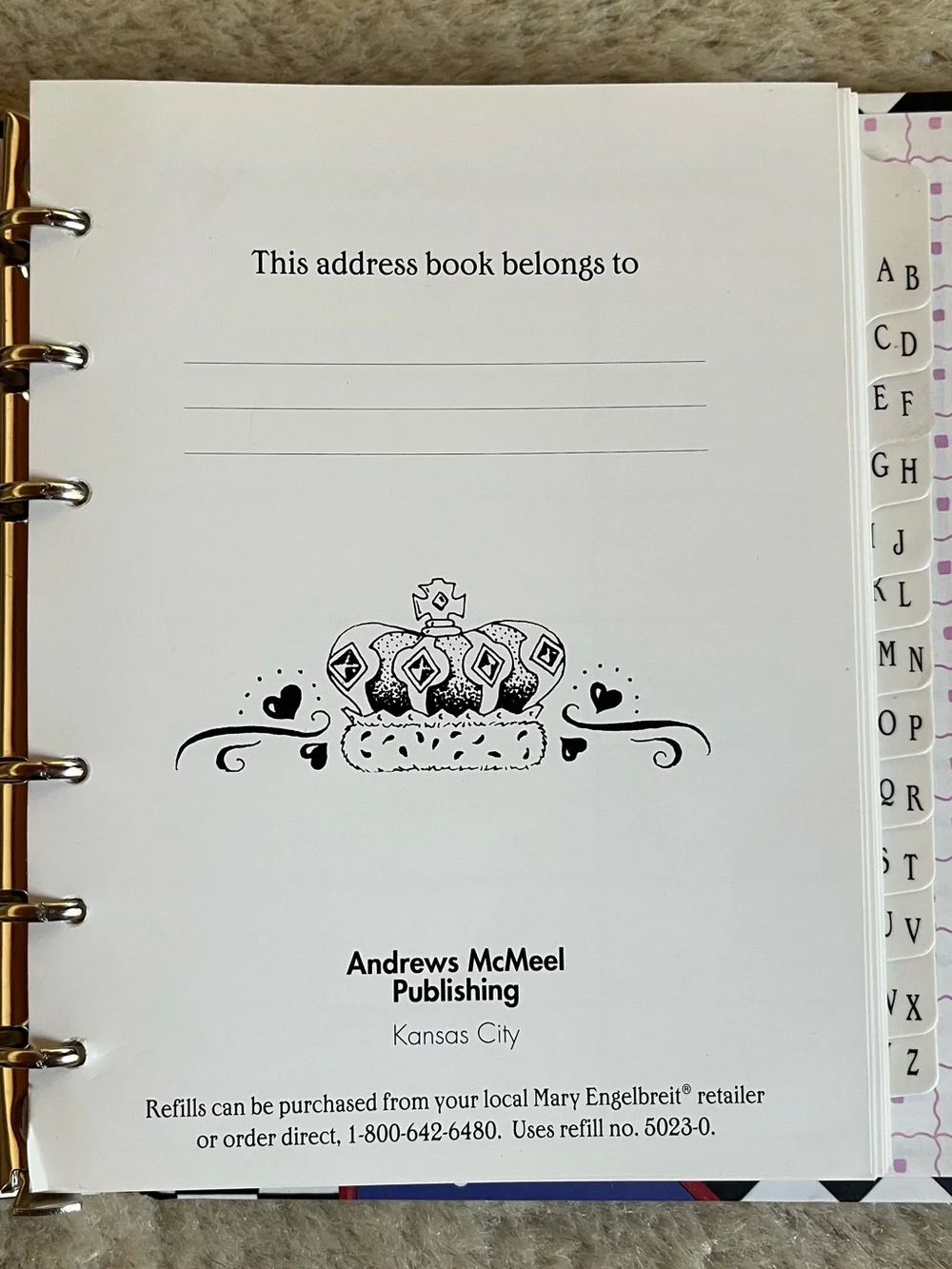 Mary Engelbreit Address Book